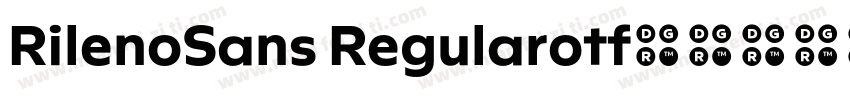RilenoSans Regularotf字体转换